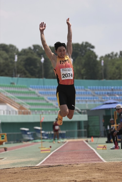 유규민, 코리아오픈육상 남자 세단뛰기 우승