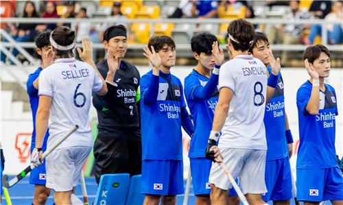 한국 남자하키, 프랑스에 져 네이션스컵 4위