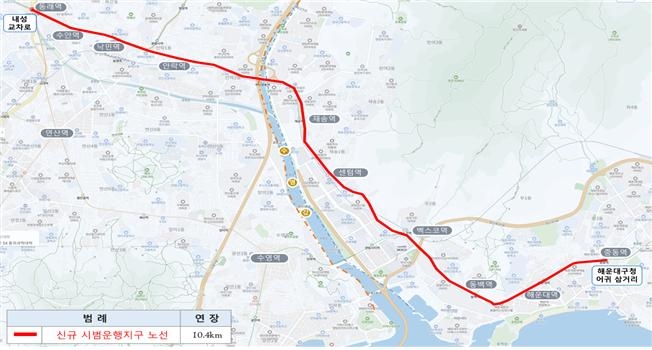 부산 자율주행 심야버스, 11월 동래∼해운대 10.4㎞…