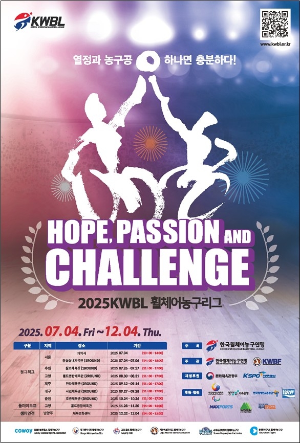2025 KWBL 휠체어농구리그 포스터
