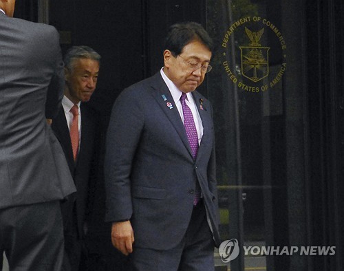 日관세협상 각료, 美상무와 전화 협의…"양측 입장 확인…
