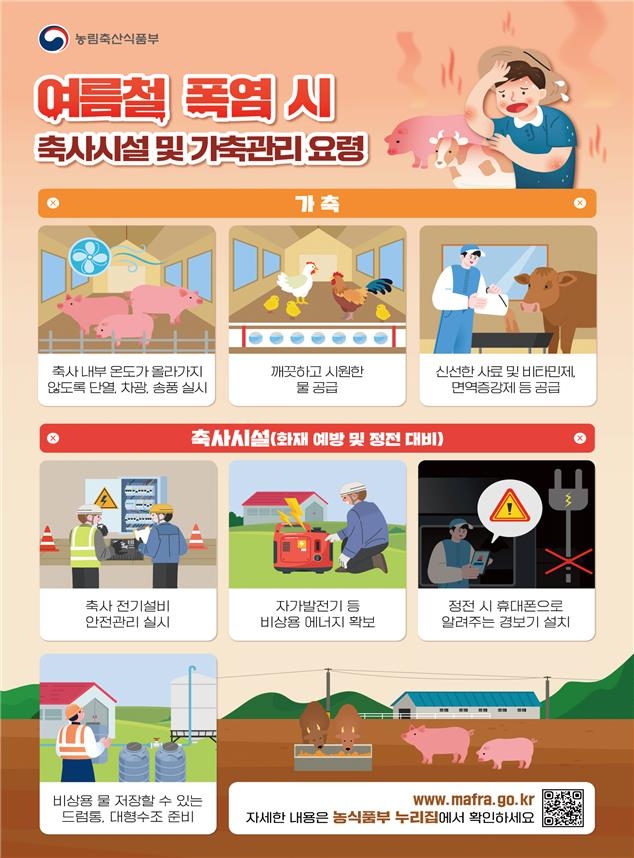 "폭염 가축피해 최소화"…농식품부, TF 꾸려 매일 현…