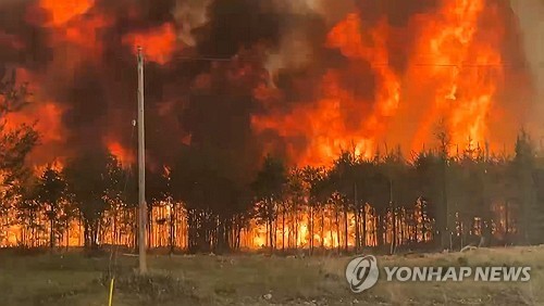 '온난화 직격타' 캐나다 올들어 550만㏊ 산불…역대 …