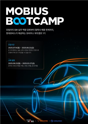 현대모비스, 모비우스 부트캠프 1기 모집…협력사와 SW인재 육성