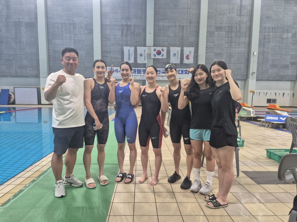 전북 여자 수영팀, 대통령배 정상…2년 연속 종합우승