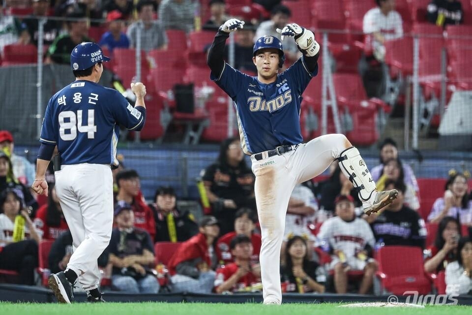 NC 다이노스의 경기 모습. 