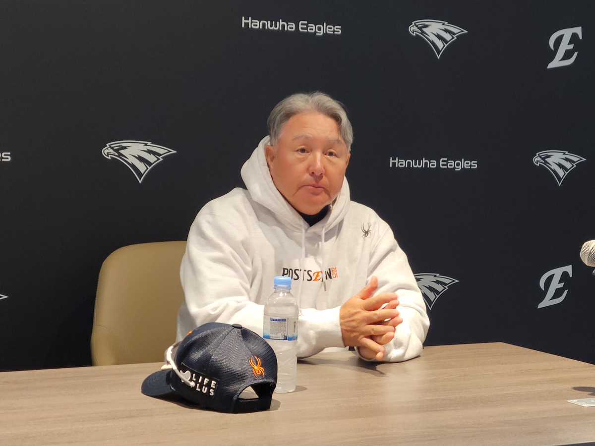 김경문 한화 감독 "오늘은 폰세·와이스로…문동주 대기 안 해"