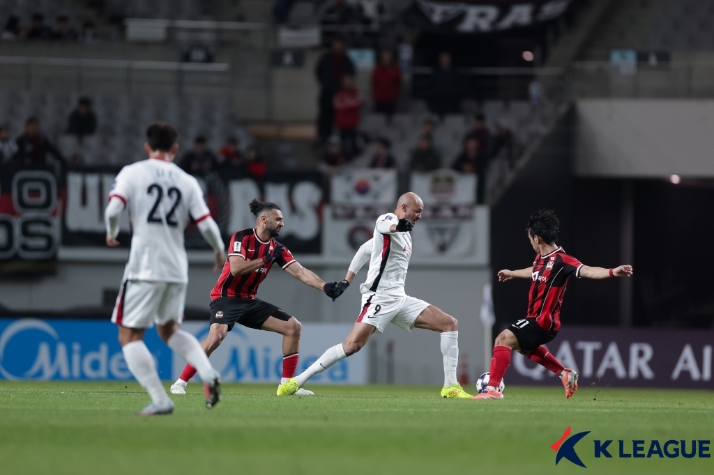 11월 FC서울과 청두 룽청(중국)의 AFC 챔피언스리그 엘리트 경기 모습