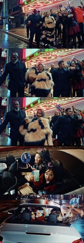 Las imágenes, proporcionadas por Team Very Cherry, muestran escenas de un anuncio publicitario de Taco Bell, de la televisión estadounidense, en las que aparece CL. (Prohibida su reventa y archivo)