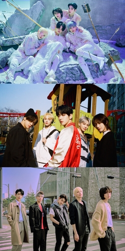 En la imagen, proporcionada por Big Hit Music, se muestra al grupo masculino de K-pop Tomorrow X Together (TXT). (Prohibida su reventa y archivo)