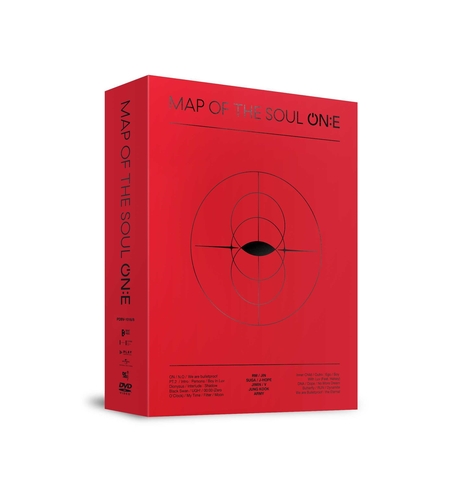 La imagen, proporcionada por Big Hit Music, muestra la portada del DVD del concierto "BTS MAP OF THE SOUL ON:E", de la sensación del K-pop BTS. (Prohibida su reventa y archivo)