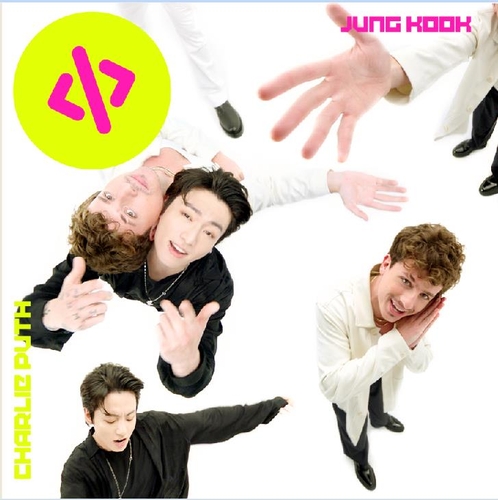 La foto, proporcionada por Warner Music, muestra el póster de la canción "Left and Right", del cantante estadounidense Charlie Puth, en colaboración con Jungkook, de la superestrella del K-pop BTS, la cual fue publicada el 24 de junio de 2022. (Prohibida su reventa y archivo)