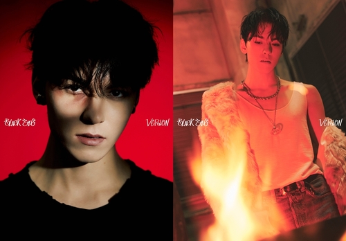 La imagen, proporcionada por Pledis Entertainment, muestra una de las fotos promocionales de "Black Eye" de Vernon, miembro del grupo masculino de K-pop Seventeen. (Prohibida su reventa y archivo)