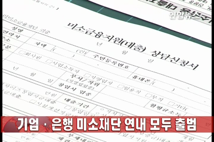 기업.은행 미소재단 연내 모두 출범(종합) | 연합뉴스