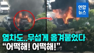 [영상] 단 2분만에 옆차까지 '활활'…뚝섬한강공원 차량 11대 불탔다