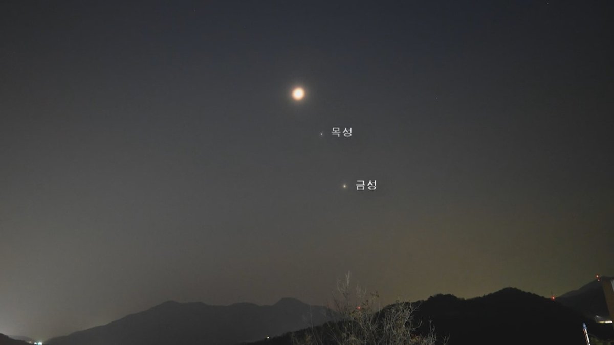 목성-금성 초근접 우주쇼…24일은 달-금성 만난다 | 연합뉴스