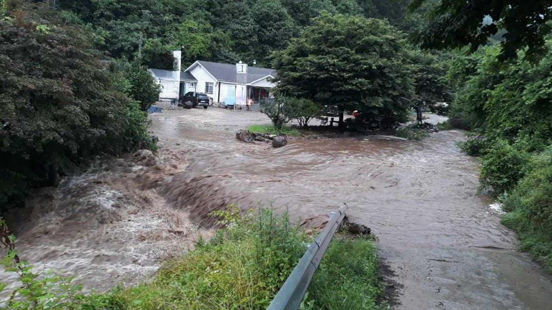 Heavy Monsoon Rains and Flood Warnings in Southern Region of Korea