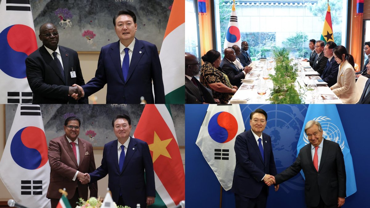 윤대통령, 방미 이틀째 연쇄 회담…엑스포 유치 총력