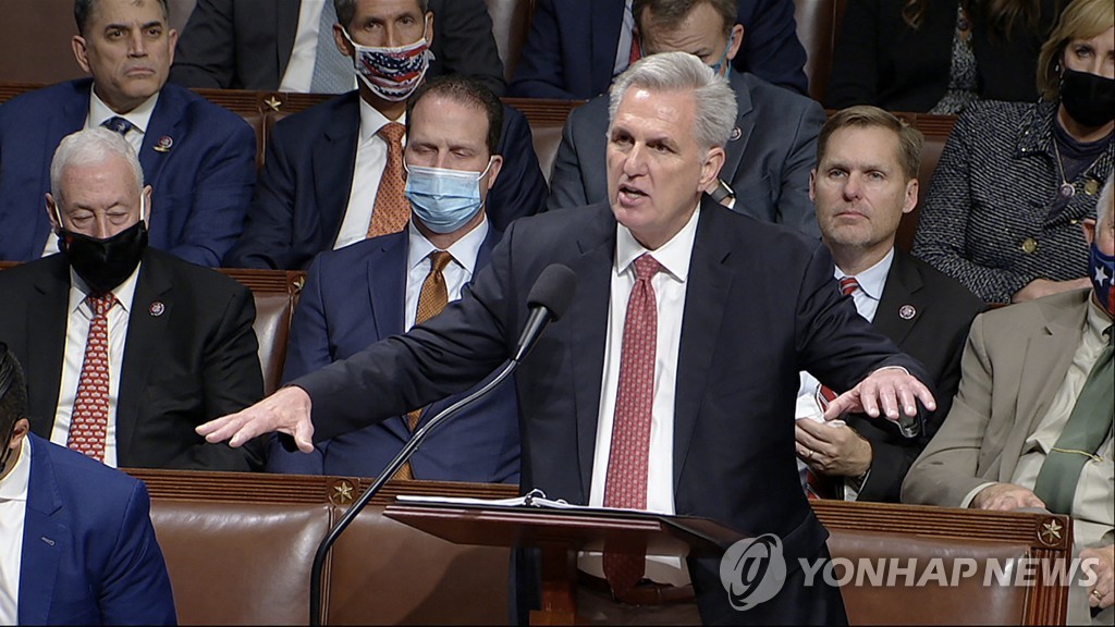 캐빈 매카시 미 공화당 하원 원내대표