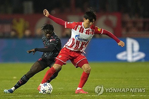 S. Korean int'l Hwang In-beom scores 1st Champions League goal in loss