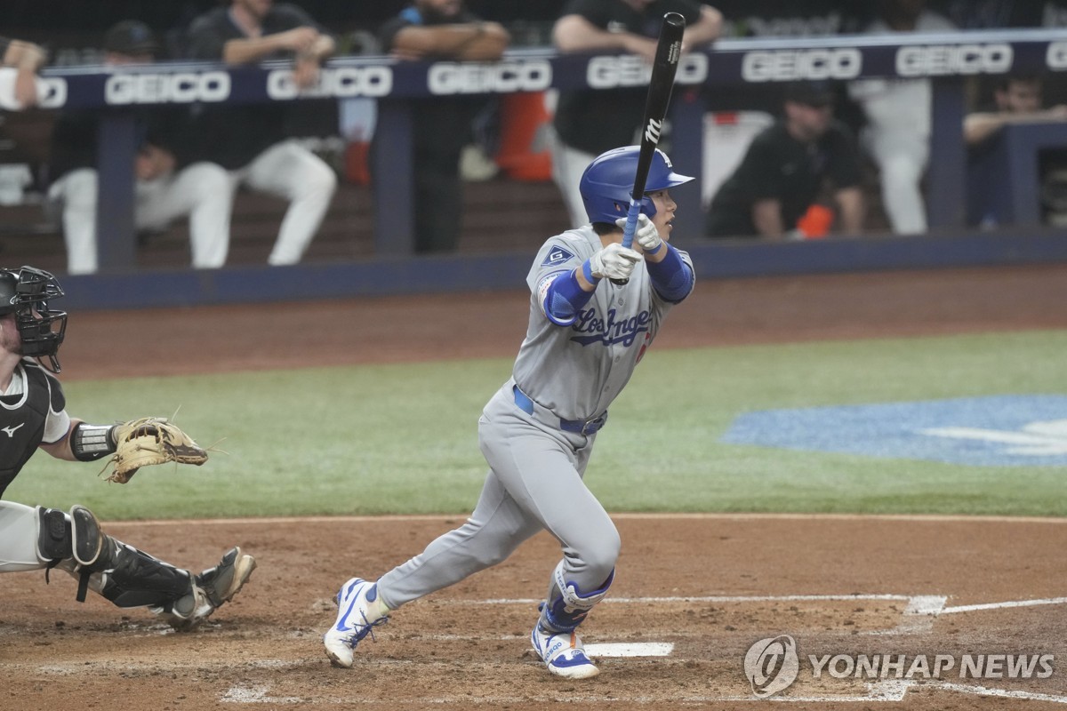 다저스 김혜성, MLB 2경기 연속 안타…첫 견제사 아쉬움도