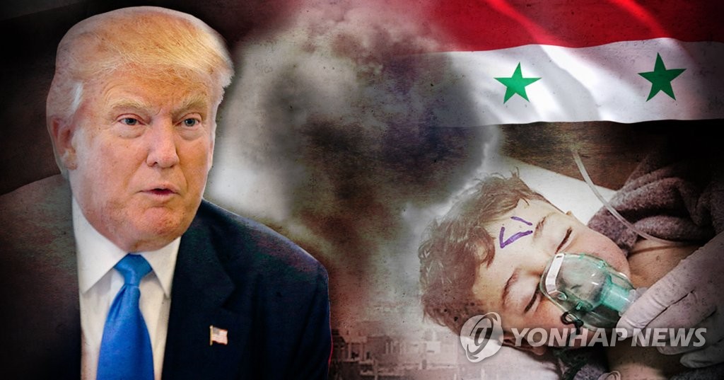 트럼프, 시리아 화학무기 사용 강력 비판 (PG)