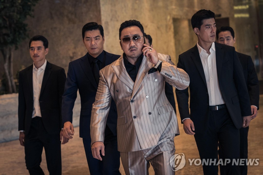 The image provided by Kiwi Media Group shows a scene of "The Gangster, the Cop, the Devil." (Yonhap)