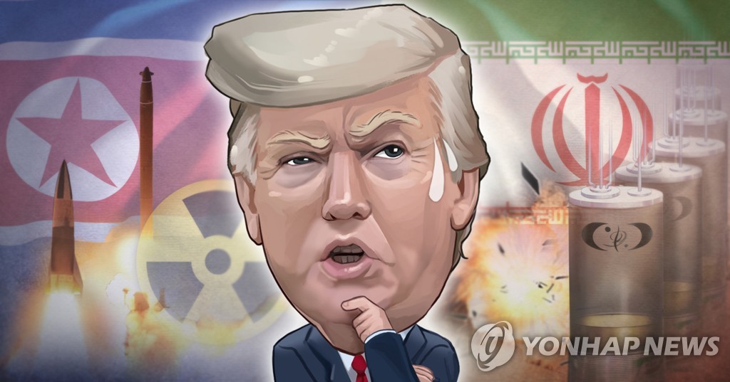 트럼프 '북한 ㆍ 이란' 문제 고민 (PG)