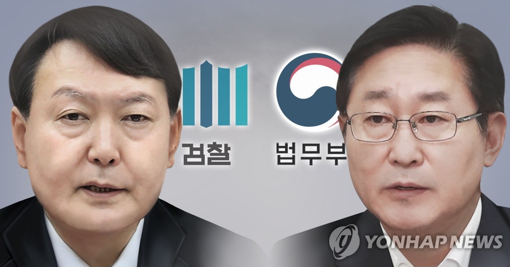 윤석열 검찰총장 - 박범계 법무부 장관 (PG)