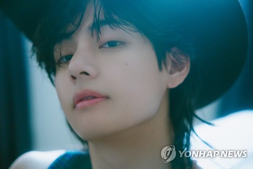BTS' V is seen in this photo provided by BigHit Music. (PHOTO NOT FOR SALE) (Yonhap)