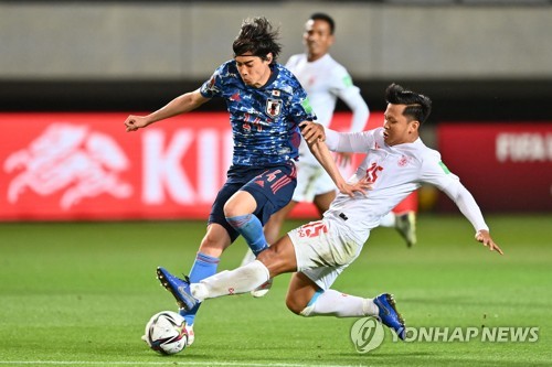 일본, 미얀마에 10-0 대승…카타르 월드컵 최종예선 진출