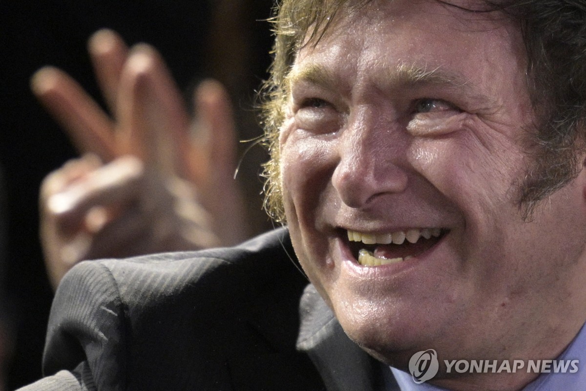 지난 12일(현지시간) 유대교 행사 참석한 밀레이 아르헨티나 대통령