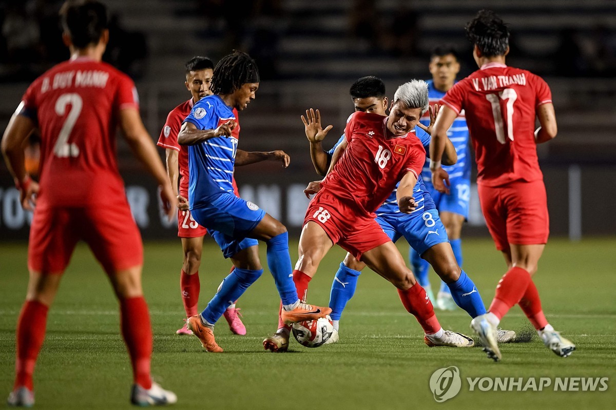 김상식의 베트남, 필리핀과 1-1 무승부…미쓰비시컵 준결승 눈앞