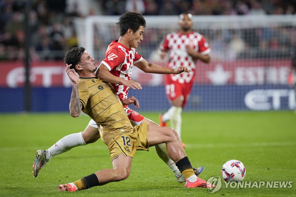 '김민수 첫 풀타임' 지로나, 국왕컵 첫판 5부 팀 4-0 완파