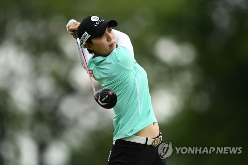 (LEAD) Former major champion Kim Hyo-joo in early contention at Women's PGA Championship