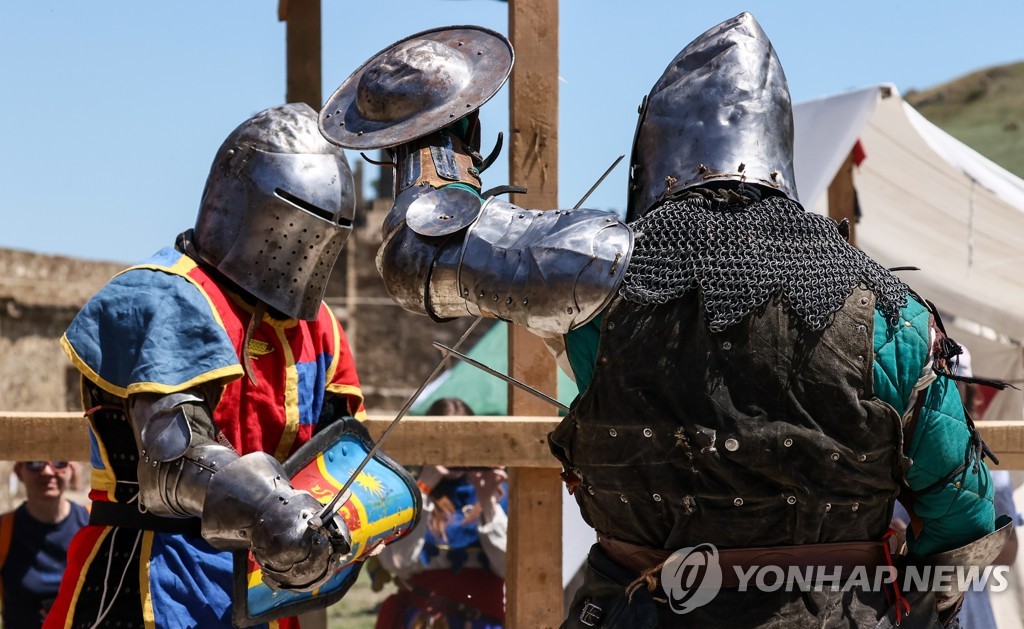 2022 Genoese Helmet international knight festival in Crimea