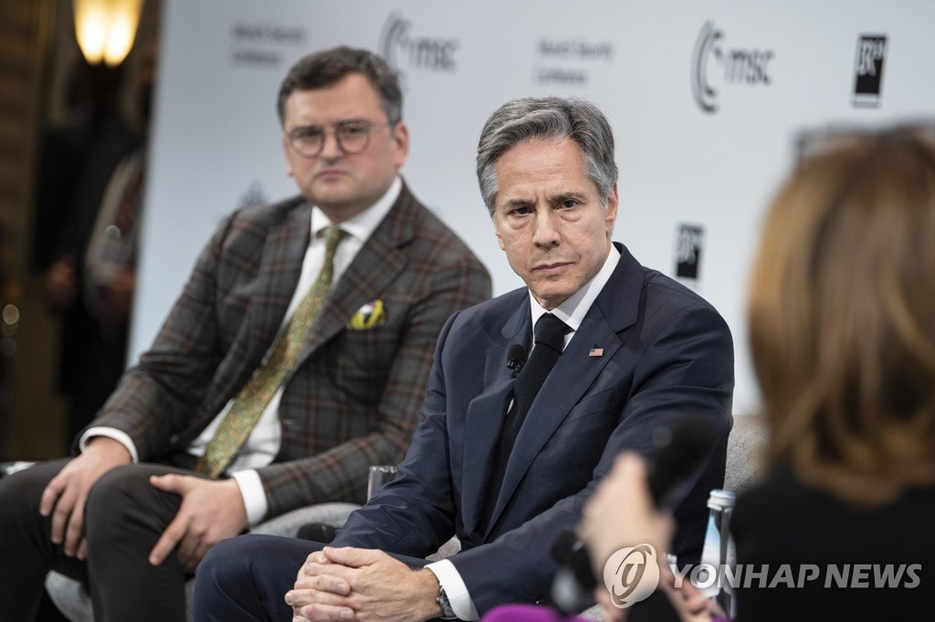 뮌헨 안보회의 참석한 블링컨 미 국무장관