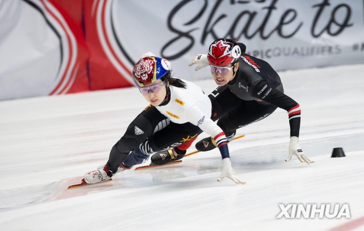 쇼트트랙 월드투어 2차 대회 당시 최민정