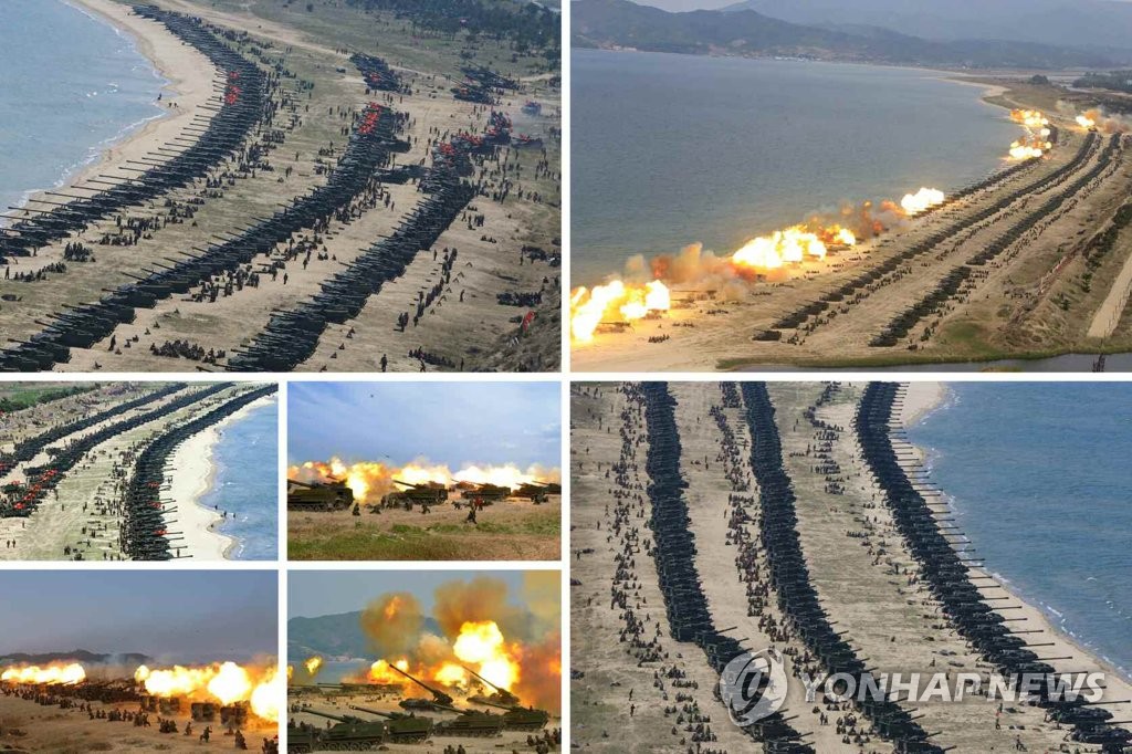 N. Korea marks army anniversary with firing drill