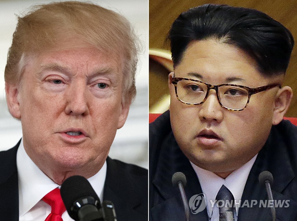 도널드 트럼프 미국 대통령(좌)과 김정은 북한 국무위원장