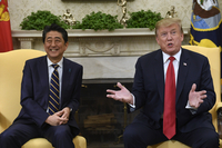 (LEAD) Trump says he spoke to Abe about N. Korea