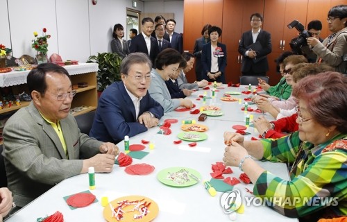 Reunión con el presidente surcoreano antes del Día de los Padres