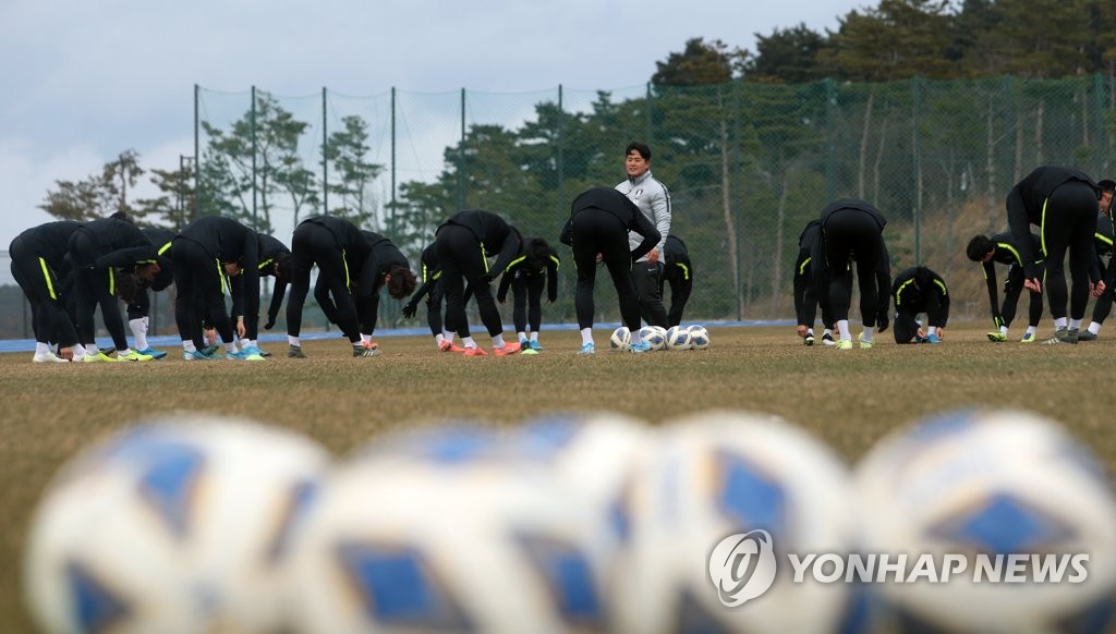 U-22 남자축구 대표팀, 강릉서 훈련 소집