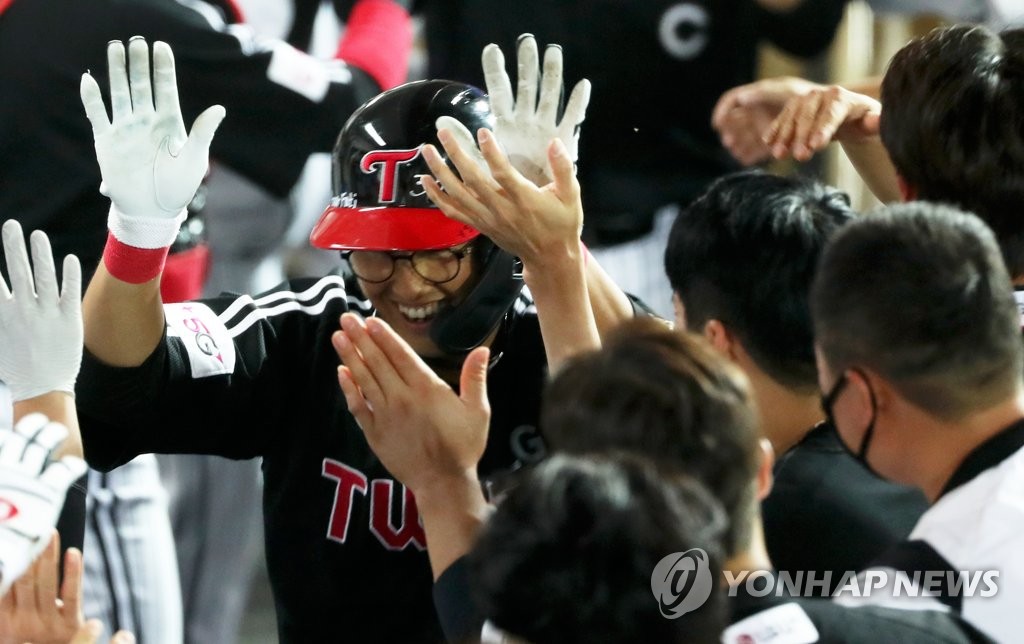 LG Twins' Chae Eun-seong