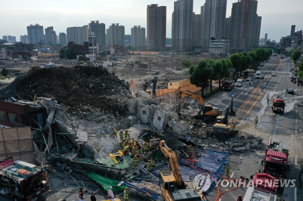 광주 동구 학동4구역 재개발 사업지에서 발생한 철거건물 붕괴참사