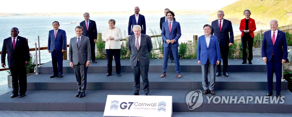 G7 정상회의 기념촬영