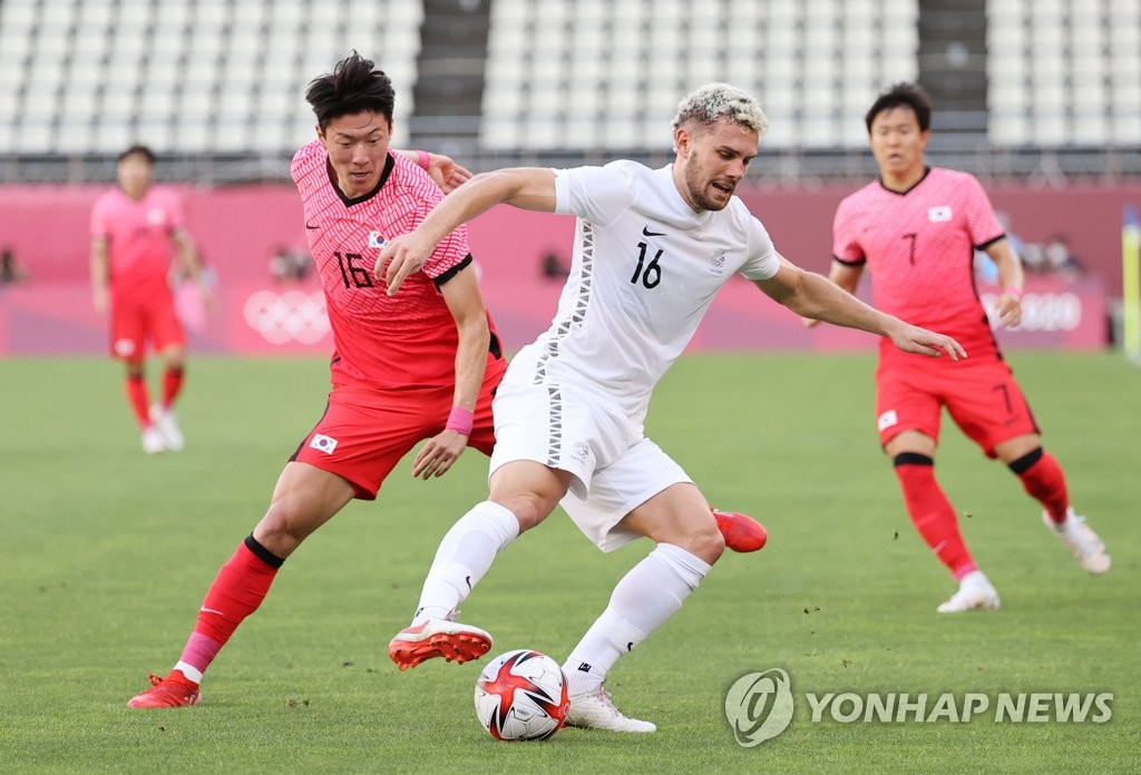 Corea del Sur contra Nueva Zelanda