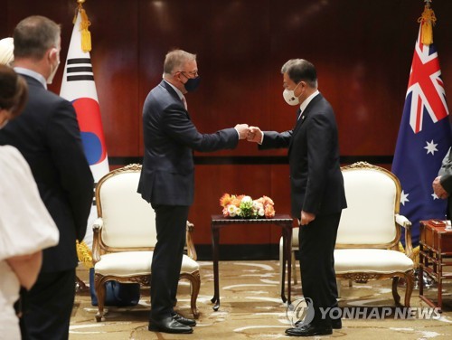 الرئيس مون يسعى للحصول على دعم أستراليا المستمر للسلام في شبه الجزيرة الكورية