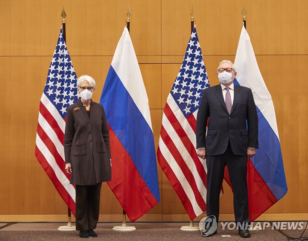 제네바 안보 회담 참석한 미국·러시아 대표