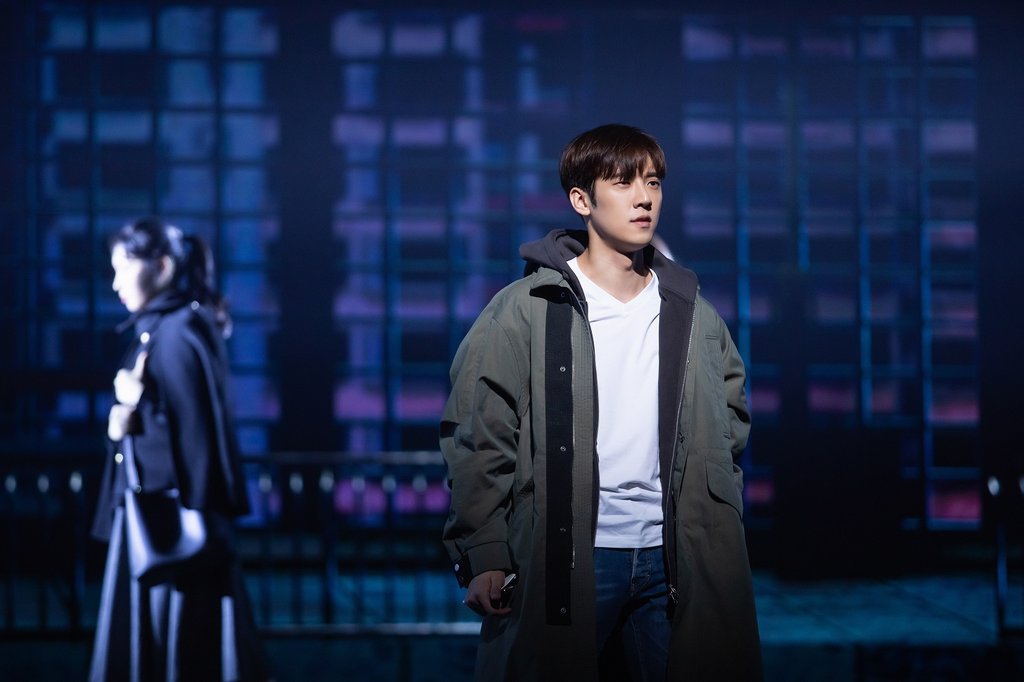 This photo provided by OD Musical Company shows a scene from "Death Note: The Musical." (PHOTO NOT FOR SALE) (Yonhap)